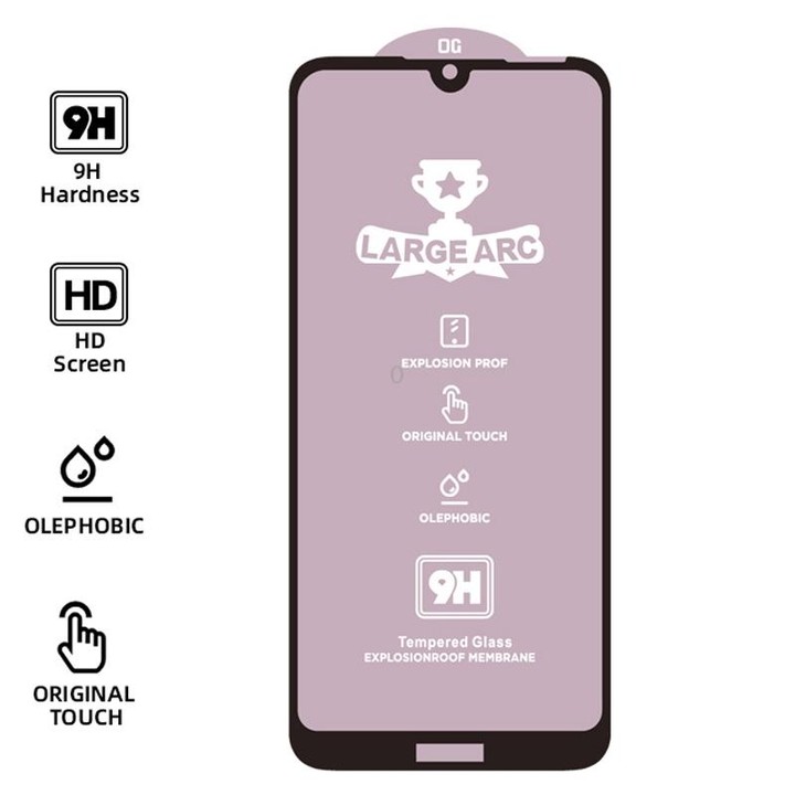 For Galaxy A9 (2018) 9H HD Large Arc High Alumina Full Screen Tempered Glass Film