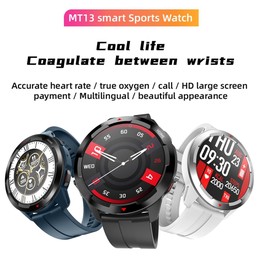 MT13 1.32 inch TFT Screen Smart Watch, Support Bluetooth Call & Alipay(Blue)