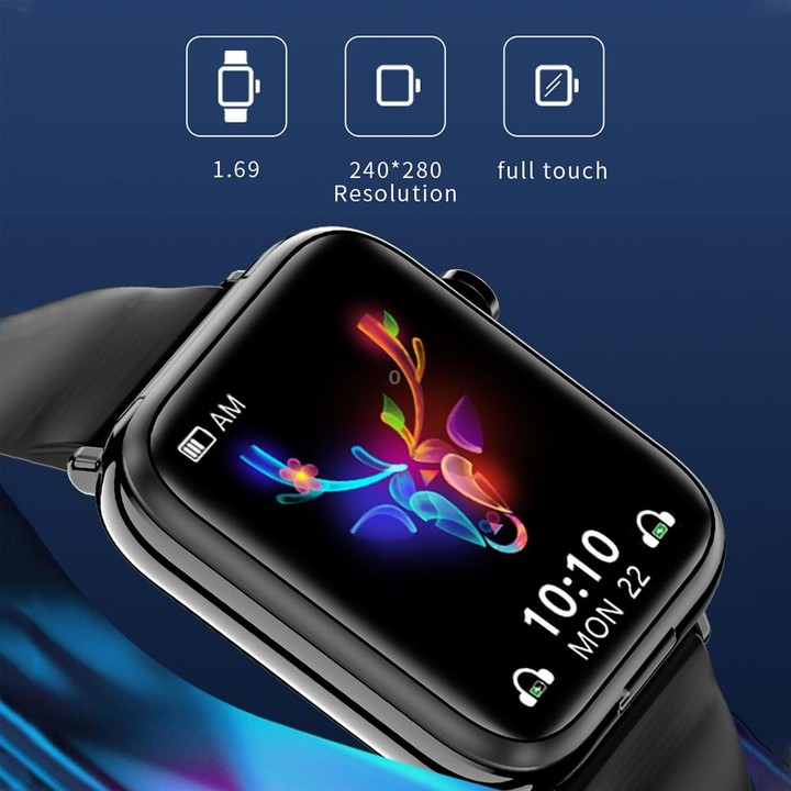 X8 1.69 inch IPS Screen Smart Watch TWS Earbuds, Support Bluetooth Call(Black)