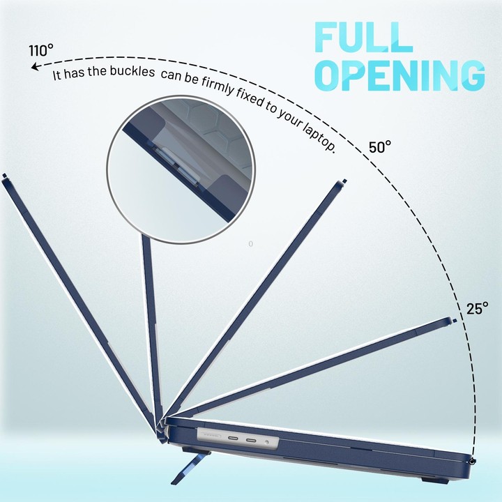 PC + TPU Honeycomb Laptop Protective Case For MacBook Pro 16.2 inch A2485 2021(Sapphire Blue)