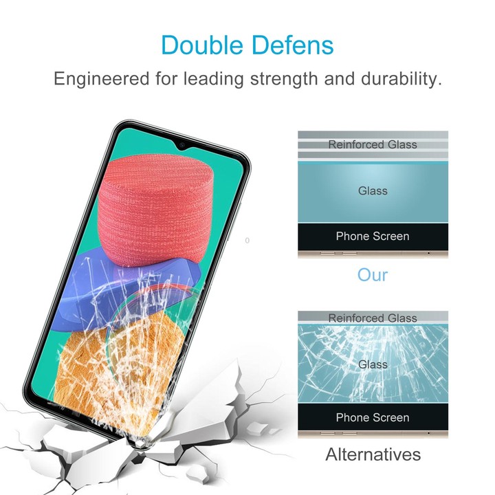 For Samsung Galaxy M33 / M23 / F23 / M13 / F13 / Jump2 / M13 4G 50 PCS 0.26mm 9H 2.5D Tempered Glass Film