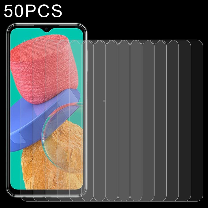 For Samsung Galaxy M33 / M23 / F23 / M13 / F13 / Jump2 / M13 4G 50 PCS 0.26mm 9H 2.5D Tempered Glass Film