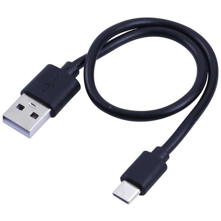 USB to USB-C / Type-C Copper Core Charging Cable, Cable Length:30cm(Black)