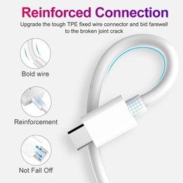 USB to USB-C / Type-C Copper Core Charging Cable, Cable Length:50cm(White)