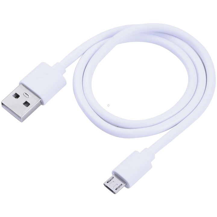 USB to Micro USB Copper Core Charging Cable, Cable Length:30cm(White)