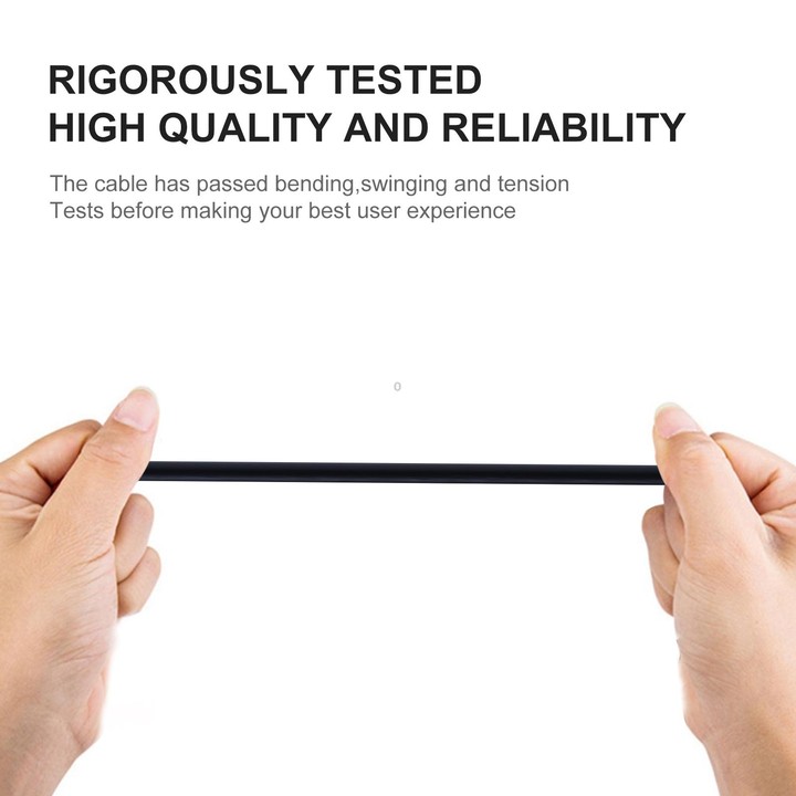 USB to Micro USB Copper Core Charging Cable, Cable Length:50cm(Black)