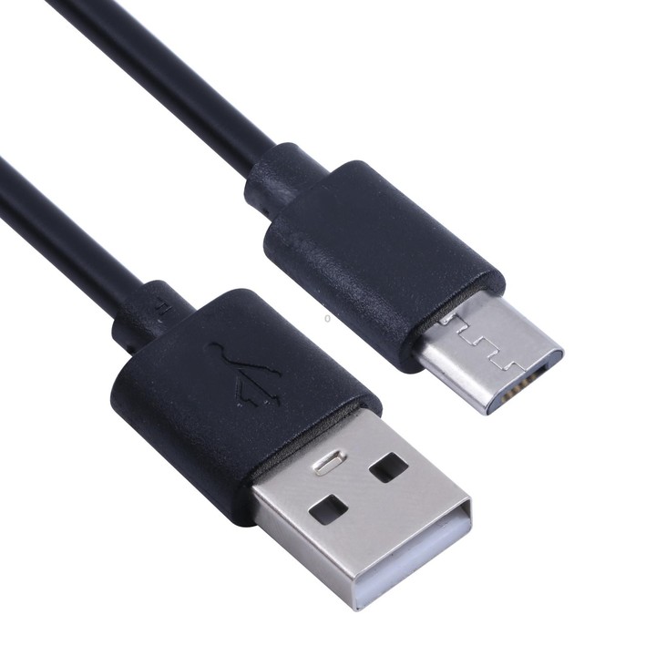USB to Micro USB Copper Core Charging Cable, Cable Length:50cm(Black)