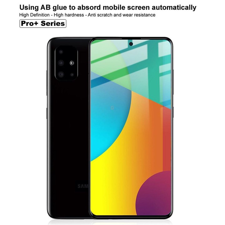 For Galaxy A51 IMAK 9H Full Screen Tempered Glass Film Pro+ Version