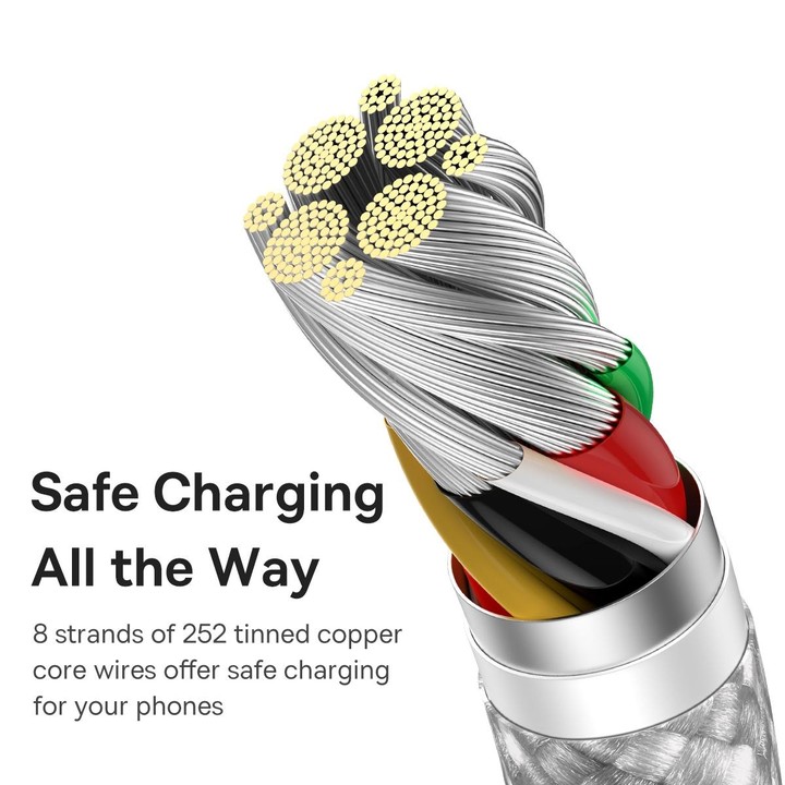 Baseus 100W USB to Type-C / USB-C Dynamic Series Fast Charging Data Cable, Length:2m(White)