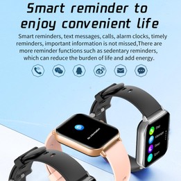 L21 1.69 inch TFT Screen Smart Watch,Support Blood Pressure Monitoring / Sleep Monitoring(Black)