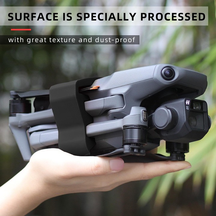 Sunnylife M3-SJ359 Silicone Paddle Storage Holder Beam Propeller for DJI Mavic 3(Black)