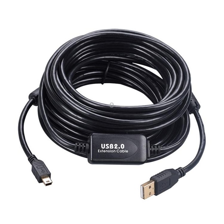 12m Mini 5 Pin to USB 2.0 Camera Extension Data Cable