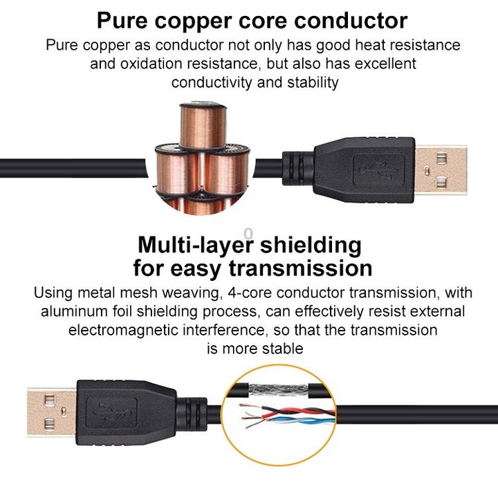 20m Elbow Mini 5 Pin to USB 2.0 Camera Extension Data Cable
