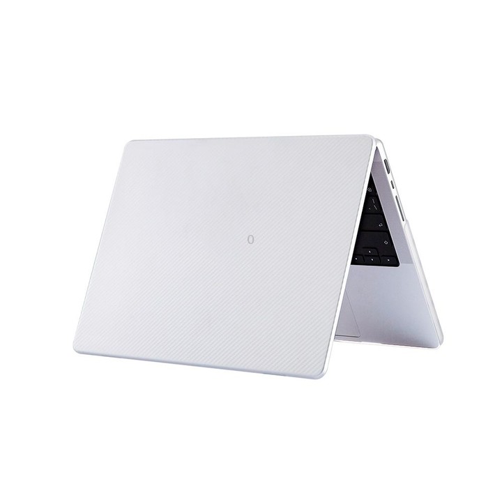 For MacBook Air 13.3 inch A1932 / A2179 / A2337 Carbon Fiber Textured Plastic Laptop Protective Case(Transparent)