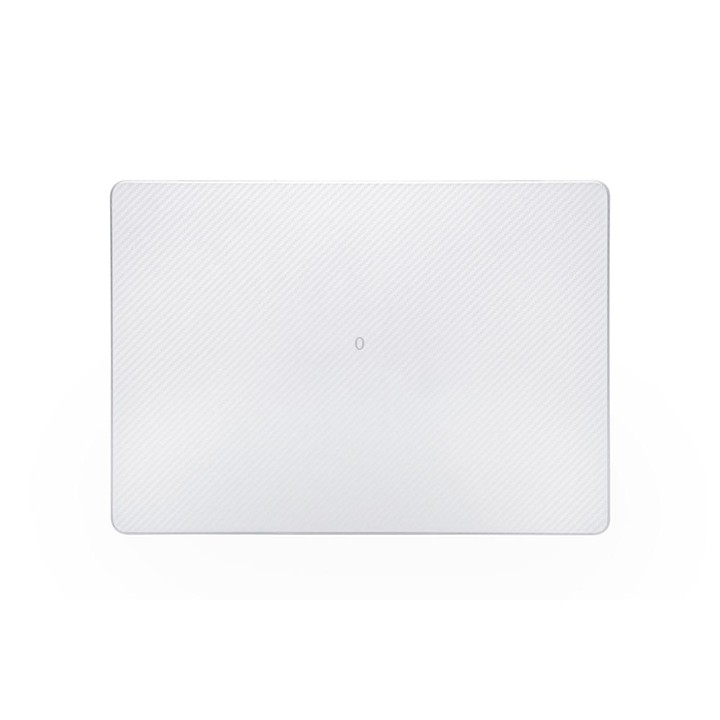 For MacBook Air 13.3 inch A1932 / A2179 / A2337 Carbon Fiber Textured Plastic Laptop Protective Case(Transparent)