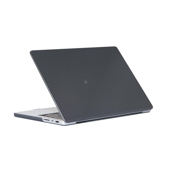 For MacBook Air 13.3 inch A1932 / A2179 / A2337 Carbon Fiber Textured Plastic Laptop Protective Case(Black)