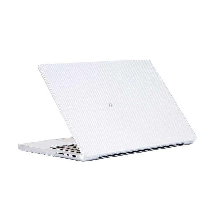 Carbon Fiber Textured Plastic Laptop Protective Case For MacBook Pro 13.3 inch A1706 / A1708 / A1989 / A2159 / A2338(Transparent