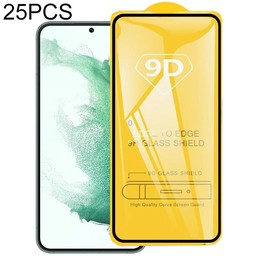 For Samsung Galaxy S22+ 5G Does Not Support Fingerprint Unlocking 25pcs Full Glue Screen Tempered Glass Film