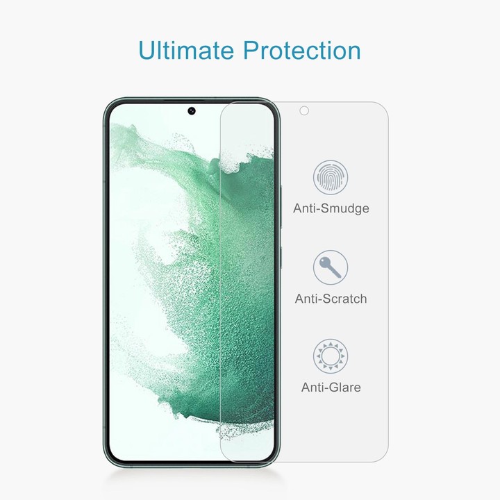 For Samsung Galaxy S22+ 5G 0.26mm 9H 2.5D Tempered Glass Film, Fingerprint Unlocking Is Not Supported