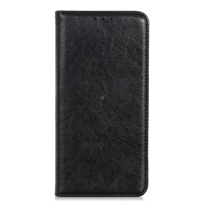 For Samsung Galaxy M53 5G Magnetic Crazy Horse Texture Horizontal Flip Leather Phone Case(Black)