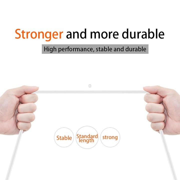 2A USB to USB-C / Type-C Data Cable, Cable Length:1m(White)