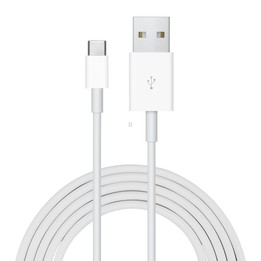 2A USB to USB-C / Type-C Data Cable, Cable Length:1m(White)