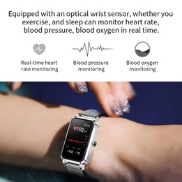 NX2 1.13 inch Color Screen Women Smart Watch, Support Physiological Reminder / Heart Rate Monitoring(Gold)