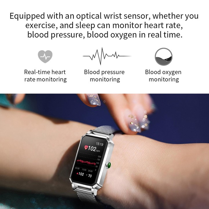 NX2 1.13 inch Color Screen Women Smart Watch, Support Physiological Reminder / Heart Rate Monitoring(Gold)