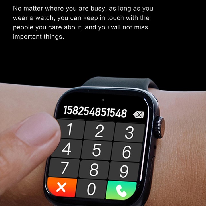 i7 pro+ VIP 1.75 inch TFT Screen Smart Watch, Support Bluetooth Dial/Sleep Monitoring(Black)