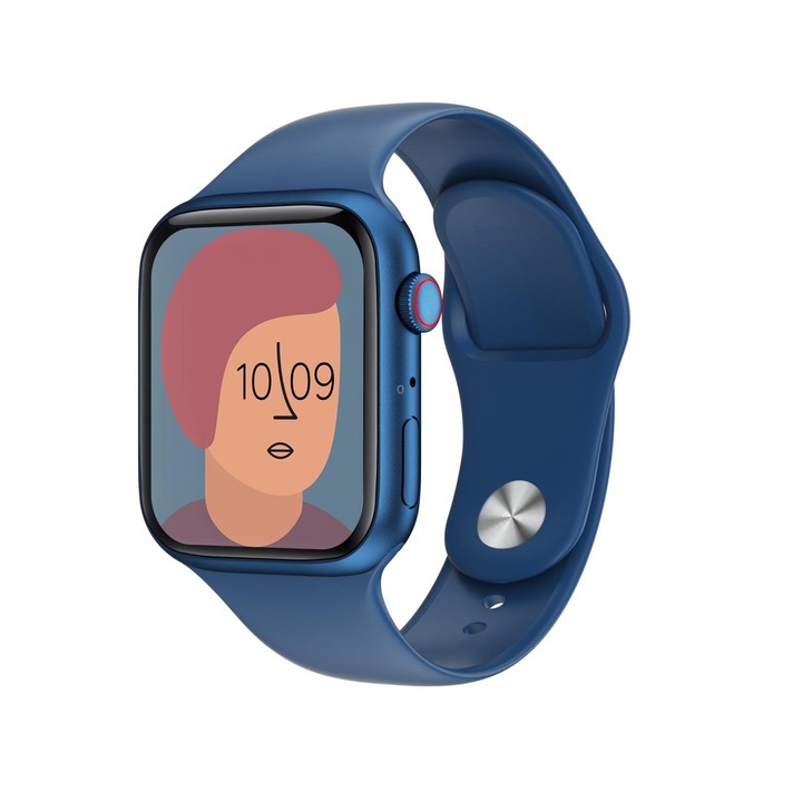 HW22 Pro 1.75 inch HD Screen Smart Watch, Support Bluetooth Dial/Body Temperature Monitoring(Blue)