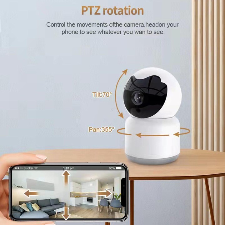 YT51 1920x1080 Home Wireless Camera, Support Infrared Night Vision / Voice Intercom, without Temperature and Humidity Sensor, US