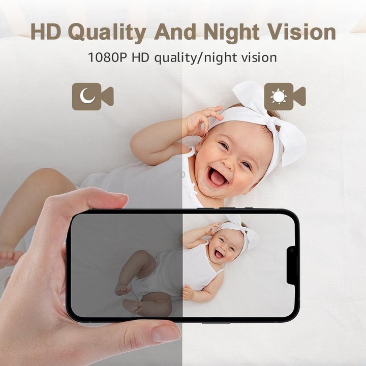 YT51 1920x1080 Home Baby Wireless Camera, Support Infrared Night Vision / Baby Crying Detection, with Temperature and Humidity S