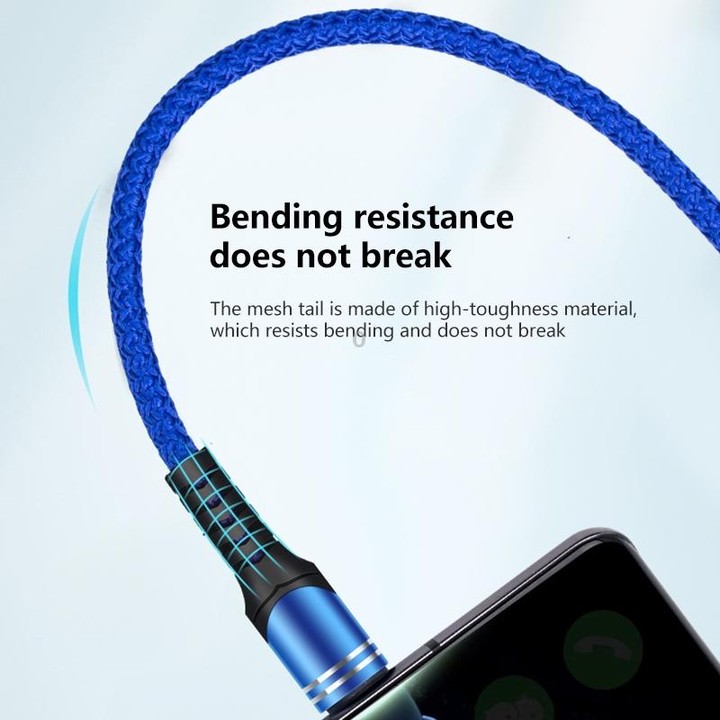USB-C / Type-C 6A Woven Style USB Charging Cable, Cable Length: 1m(Black)