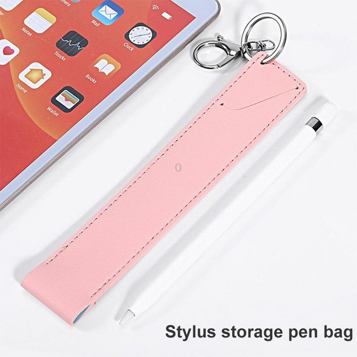 PU Leather Shockproof Protective Case for Apple Pencil 1 / 2(Black)