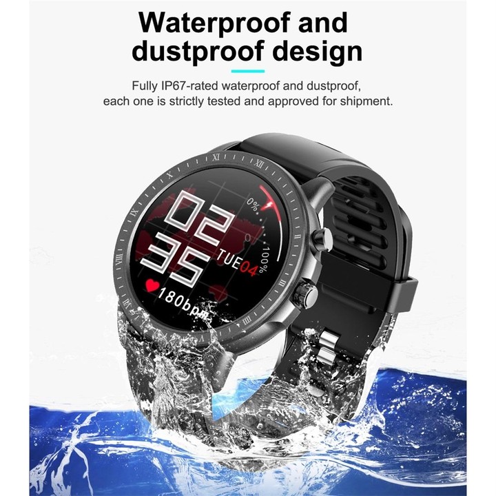 S02 1.3 inch IPS Color Full-screen Touch Smart Watch, Support Weather Forecast / Heart Rate Monitor / Sleep Monitor / Blood Pres