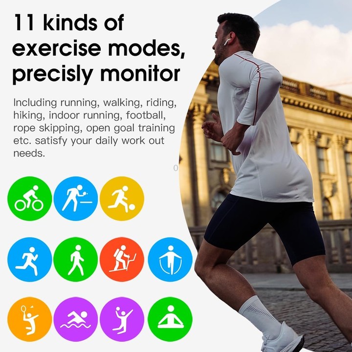 S20S 1.4 inch HD Screen Smart Watch, IP68 Waterproof, Support Music Control / Bluetooth Photograph / Heart Rate Monitor / Blood
