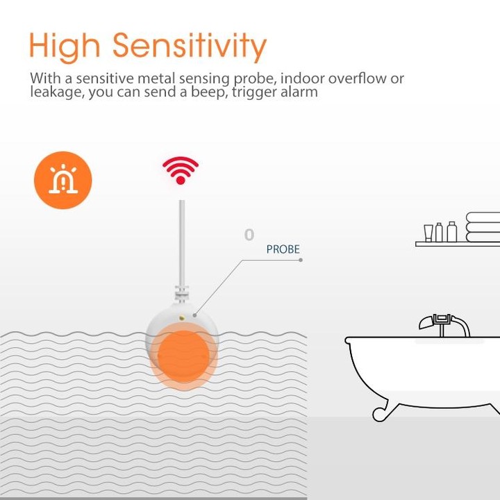 NEO NAS-WS05B Zigbee Water Sensor & Flood Sensor