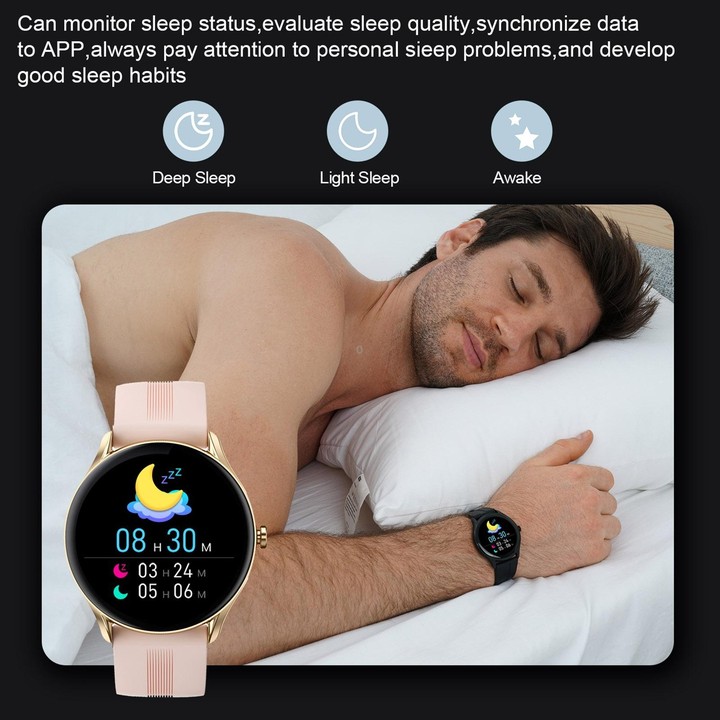 L1 1.32 inch IPS Color Screen Smart Wristband, Support Sleep Monitoring/Heart Rate Monitoring(Black)