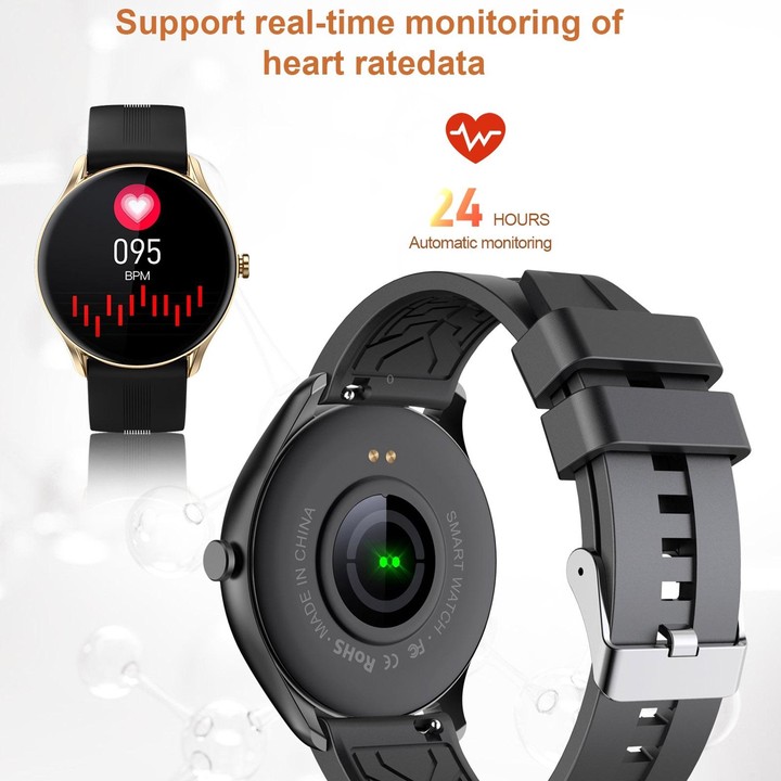 L1 1.32 inch IPS Color Screen Smart Wristband, Support Sleep Monitoring/Heart Rate Monitoring(Rose Gold)