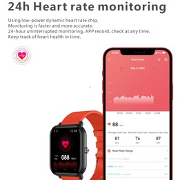 Q9 Pro 1.7 inch TFT HD Screen Smart Watch, Support Body Temperature Monitoring/Heart Rate Monitoring(Blue)