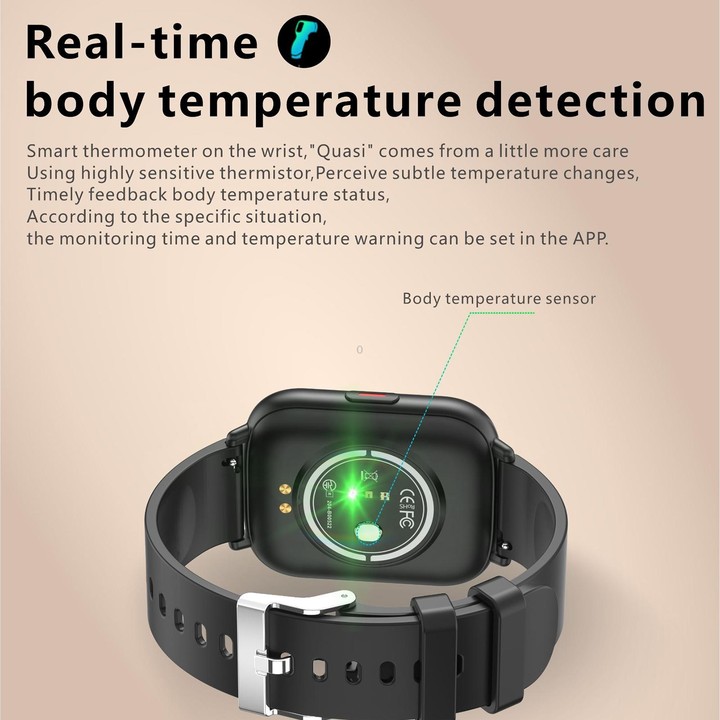Q9 Pro G2 1.85 inch TFT HD Screen Smart Watch, Support Body Temperature Monitoring/Heart Rate Monitoring(Blue)