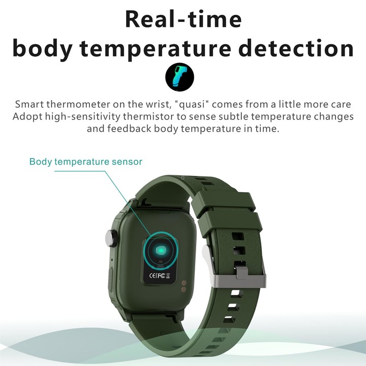 Q25 1.7 inch TFT HD Screen Smart Watch, Support Bluetooth Calling/Blood Pressure Monitoring(Blue)