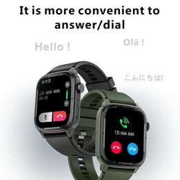 Q25 1.7 inch TFT HD Screen Smart Watch, Support Bluetooth Calling/Blood Pressure Monitoring(Grey)