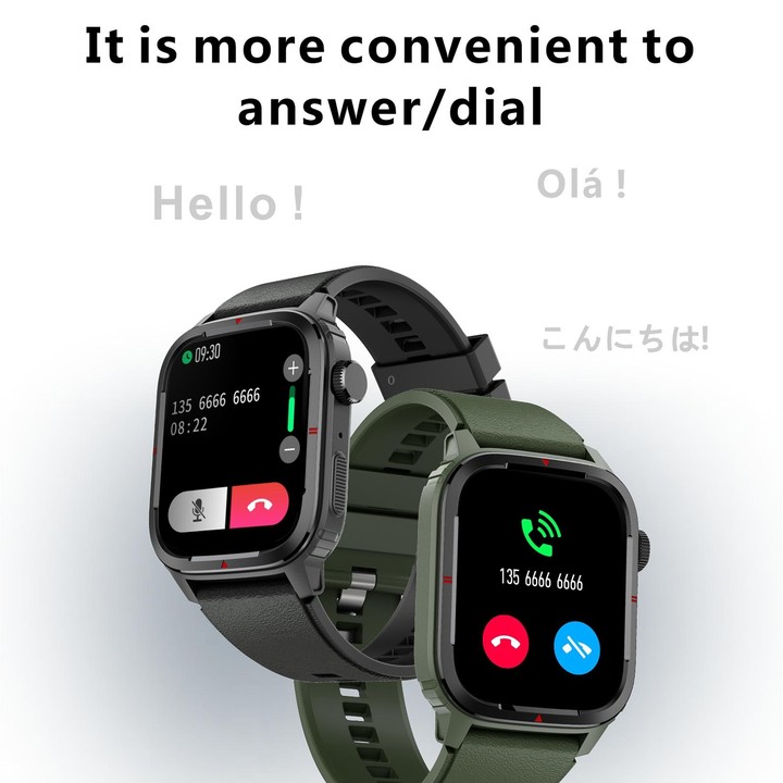 Q25 1.7 inch TFT HD Screen Smart Watch, Support Bluetooth Calling/Blood Pressure Monitoring(Grey)
