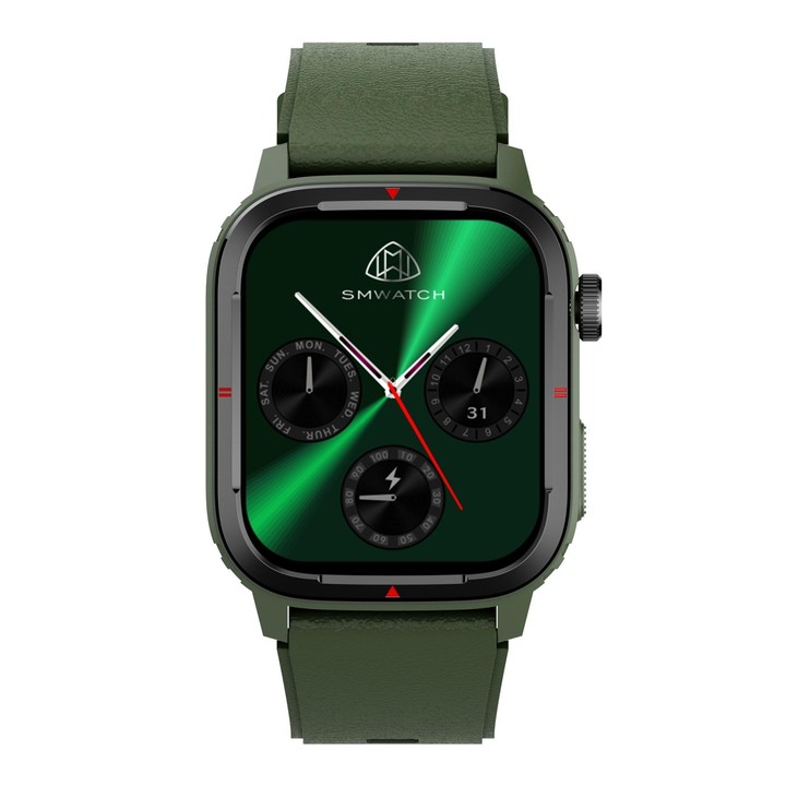 Q25 1.7 inch TFT HD Screen Smart Watch, Support Bluetooth Calling/Blood Pressure Monitoring(Green)