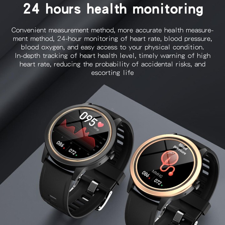 A60 1.32 inch IPS HD Screen Smart Watch, Support Bluetooth Calling/Blood Pressure Monitoring(Pink)