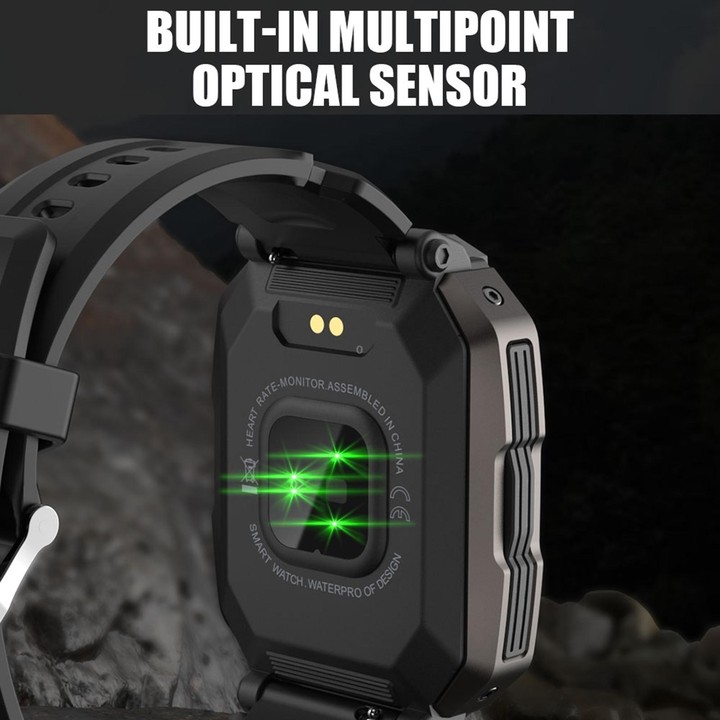 C20 1.71 inch TFT HD Screen Smart Watch, Support Heart Rate Monitoring/Blood Oxygen Monitoring(Green)