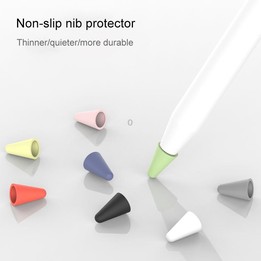 8 PCS / Set Universal Wearable Stylus Nib Cover For Apple Pencil 1 / 2(Green)