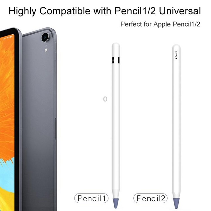 8 PCS / Set Universal Wearable Stylus Nib Cover For Apple Pencil 1 / 2(Green)