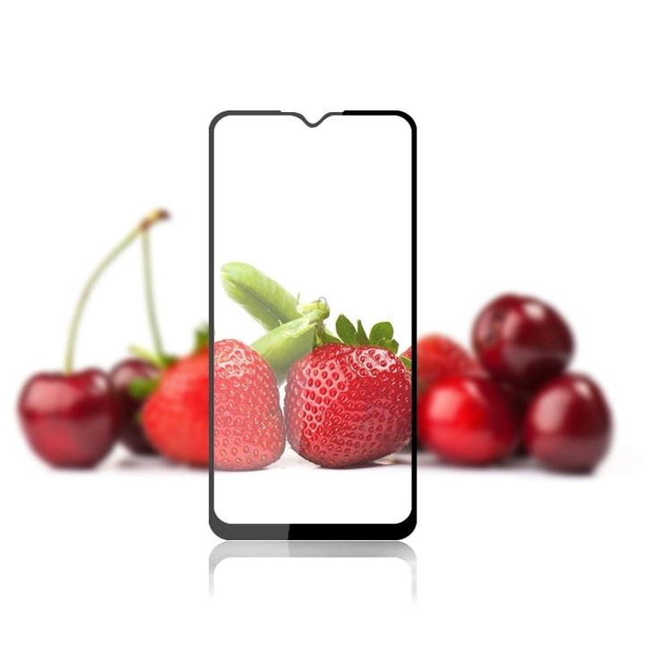 mocolo 9H Full Glue Silk Print Tempered Glass Film For Samsung Galaxy M33 (Black)